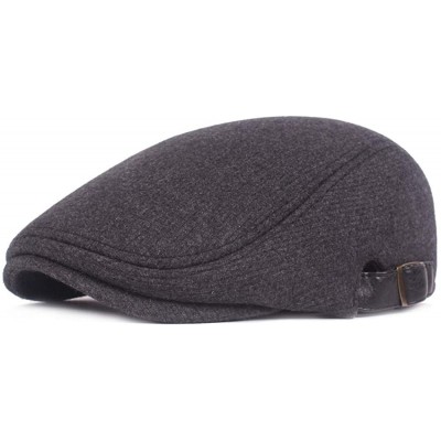 Newsboy Caps Men's Classic Cotton Flat Ivy Gatsby Cabbie Newsboy Cap Hat - Style2_grey - CM18IG739Z3 $27.78