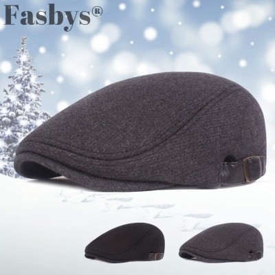 Newsboy Caps Men's Classic Cotton Flat Ivy Gatsby Cabbie Newsboy Cap Hat - Style2_grey - CM18IG739Z3 $27.78