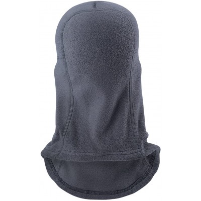 Skullies & Beanies Balaclave Fleece Windproof Ski Mask Face Mask Tactical Hood Neck Warmer - Cationic Fleece-grey - C6189YRHT...