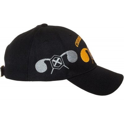 Baseball Caps Officially Licensed US Army Chemical Corps Embroidered Black Baseball Cap - C01802NYHG2 $17.68