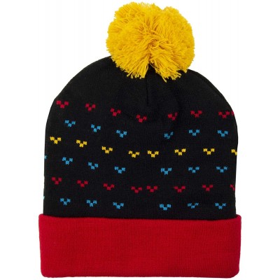 Skullies & Beanies Men's Christmas Hat- Charcoal/Green- One Size - Red Lit - CQ18UWD0G36 $19.88