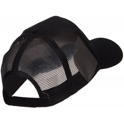 Baseball Caps US Paratrooper Patched Mesh Cap - Black - CH124YMKDB7 $19.80