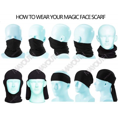 Balaclavas Balaclava Sun/uv face mask UPF 50+ ski mask Neck Gaiter face Scarf Outdoor Sports 3pack - Navyx3 - C518E00EZM6 $15.68