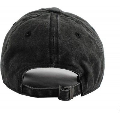 Baseball Caps ACDC-Back in Black Unisex Cool Casquette Hats Vintage Adjustable Hip Hop Hats Black - Navy - CK18QKZ5NHK $17.30
