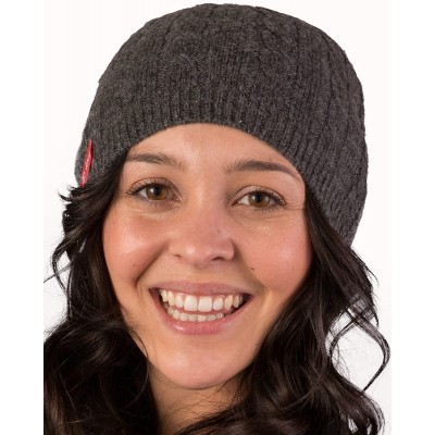 Skullies & Beanies Mongolian Cashmere Wool Beanie Hat JD Love Women's Mongolian Luxurious 9"X 7.5" Grey - C011HI1A6VD $20.96