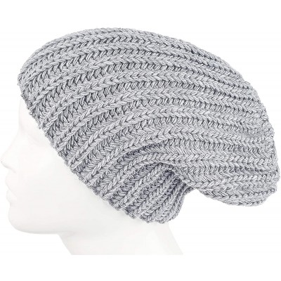 Skullies & Beanies Cable Knit Slouchy Chunky Oversized Soft Warm Winter Solid Beanie Hat - Gray - C618I6LYN6S $9.36