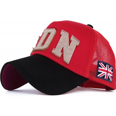 Baseball Caps Mesh Back Baseball Cap Trucker Hat 3D Embroidered Patch - Color8-1 - C011YPYM2EV $13.36