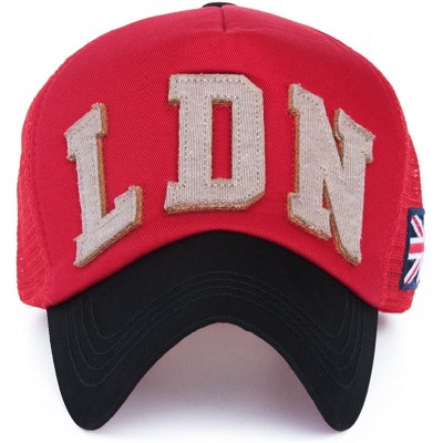 Baseball Caps Mesh Back Baseball Cap Trucker Hat 3D Embroidered Patch - Color8-1 - C011YPYM2EV $13.36