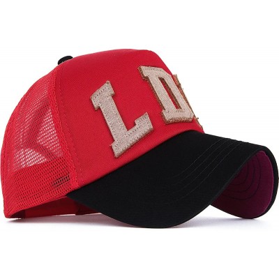 Baseball Caps Mesh Back Baseball Cap Trucker Hat 3D Embroidered Patch - Color8-1 - C011YPYM2EV $13.36