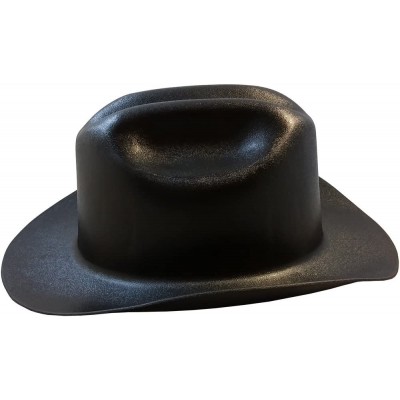 Cowboy Hats Western Cowboy Hard Hat with Ratchet Suspension - Black - Black - CM12EULF3ZX $75.79