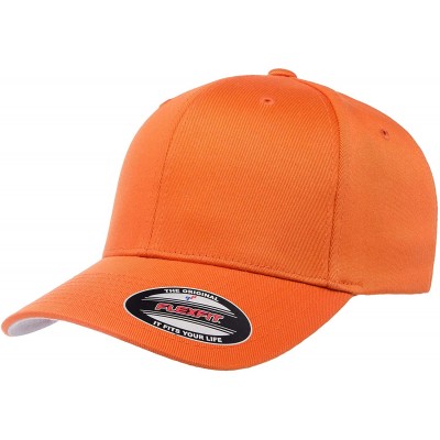 Baseball Caps Men's Athletic Baseball Fitted Cap - Orange - CB192X8KNAE $33.38