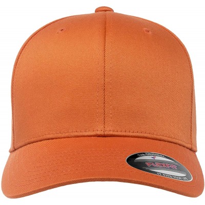 Baseball Caps Men's Athletic Baseball Fitted Cap - Orange - CB192X8KNAE $18.76