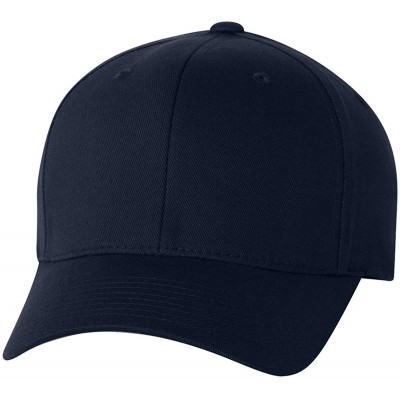 Baseball Caps Premium Original Wooly Combed Twill Cap 6277 (XL/XXL (7 3/8" - 8")- Dark Navy) - CG11DLCZ9BV $18.78