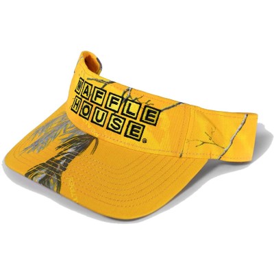 Baseball Caps Waffle House Camo Hats - Xtra Color Camo Visors - Adjustable Backing Camo Baseball Hats - Xtra Yellow - C218WEI...