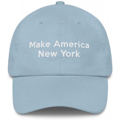 Baseball Caps Make America New York Baseball cap - Light Blue - C8186TQOYH9 $65.80