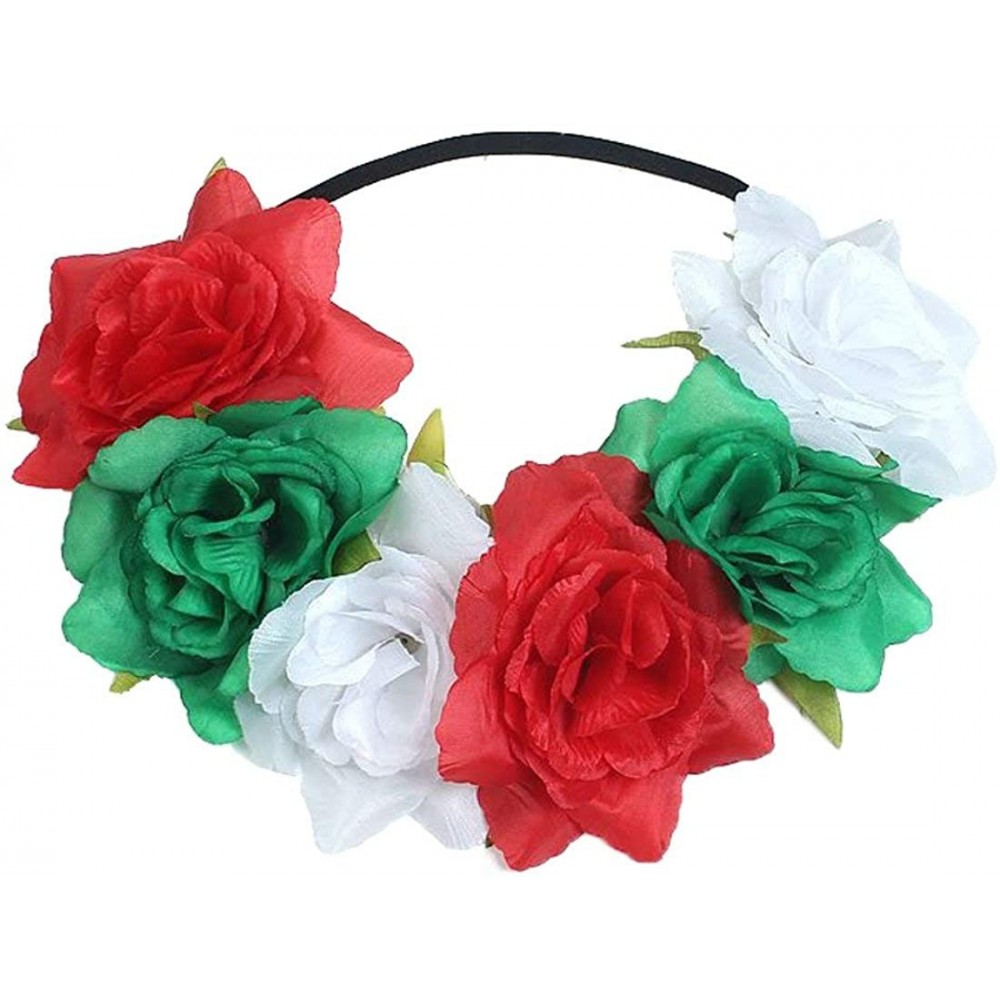 Headbands Flower Headband Stretch Elastic Costumes - Christmas Headband - C418YY06A7H $10.46