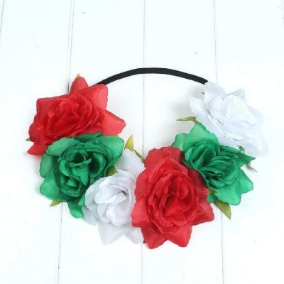 Headbands Flower Headband Stretch Elastic Costumes - Christmas Headband - C418YY06A7H $10.46