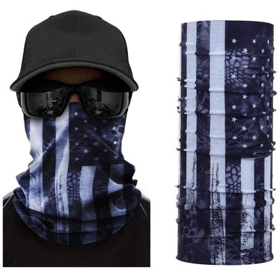 Balaclavas Bandanas Face Scarf-3D Headwear Headband Multifunctional Tube Neck Scarf Unisex - Whiteverticalstripes - CF198R4YU...