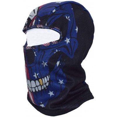 Balaclavas Thin Fleece Ski Face Mask Balaclava for Motorcycle Cycling Hiking Skateboard - Skull Flag - C618AMSYQEW $14.54