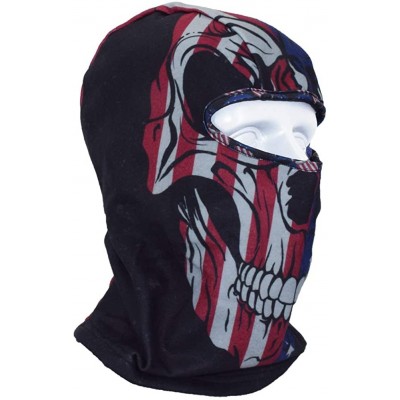 Balaclavas Thin Fleece Ski Face Mask Balaclava for Motorcycle Cycling Hiking Skateboard - Skull Flag - C618AMSYQEW $14.54