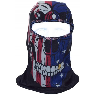 Balaclavas Thin Fleece Ski Face Mask Balaclava for Motorcycle Cycling Hiking Skateboard - Skull Flag - C618AMSYQEW $14.54