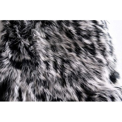 Skullies & Beanies Metrekey Womens Winter Snow Hats Real Rabbit Fur Cap Cold Weather Ladies Beanies Blackwhite - CQ186LAQE3S ...