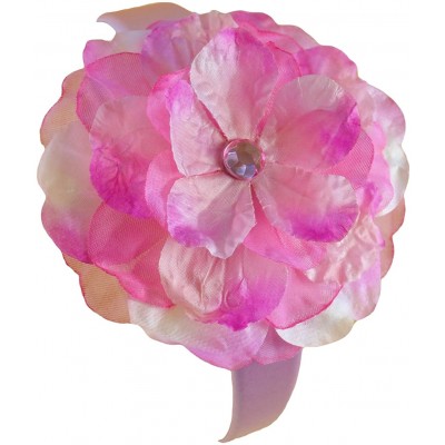 Headbands Sydney Girls Silk Flower Headband - Hot Pink - CP115C4GVBN $12.20