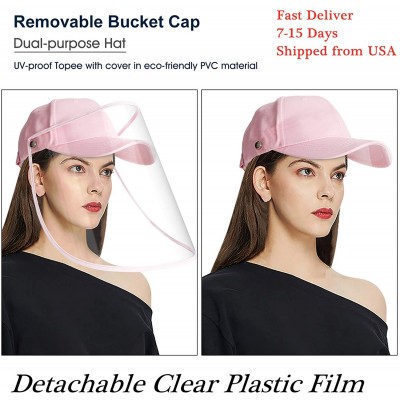 Baseball Caps Baseball Hat- Bucket Hat Men & Women- Fashion Sun Hat UV-Proof - C-pink - CG198U8EZ2M $14.41