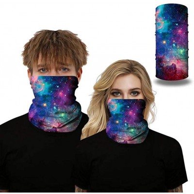 Balaclavas Multifunctional Seamless Face Mask Bandanas Headband Neck Gaiter for Dust-Sun UV Protection - Blue Star - CN197U5L...