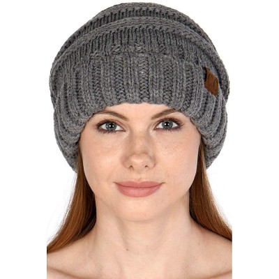 Skullies & Beanies Beanies for Women - Slouchy Knit Beanie hat for Women- Soft Warm Cable Winter Chunky Hats - C618QKS0QOS $1...