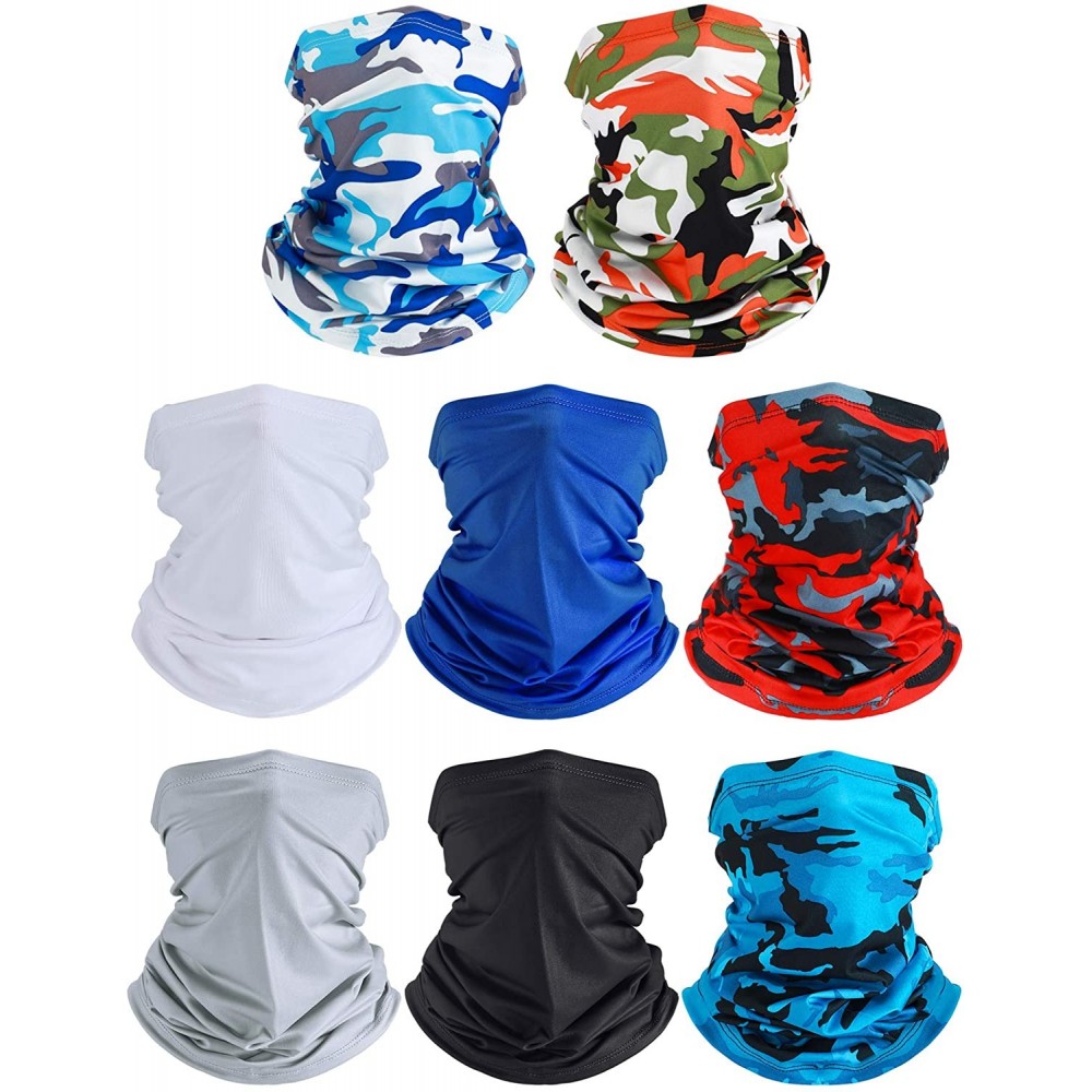 Balaclavas Summer UV Protection Neck Gaiter Scarf Balaclava Breathable Face Cover Scarf - Camouflage Colors and Solid Colors ...