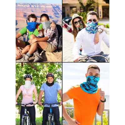 Balaclavas Summer UV Protection Neck Gaiter Scarf Balaclava Breathable Face Cover Scarf - Camouflage Colors and Solid Colors ...