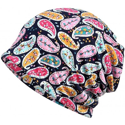 Skullies & Beanies Chemo Cancer Sleep Scarf Hat Cap Cotton Beanie Lace Flower Printed Hair Cover Wrap Turban Headwear - CQ196...