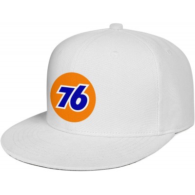 Baseball Caps Men/Women Print One Size Oil Logo Gas Station Plain Hat Flat Brim Baseball Cap - White-57 - CS18WL2CUUQ $14.36