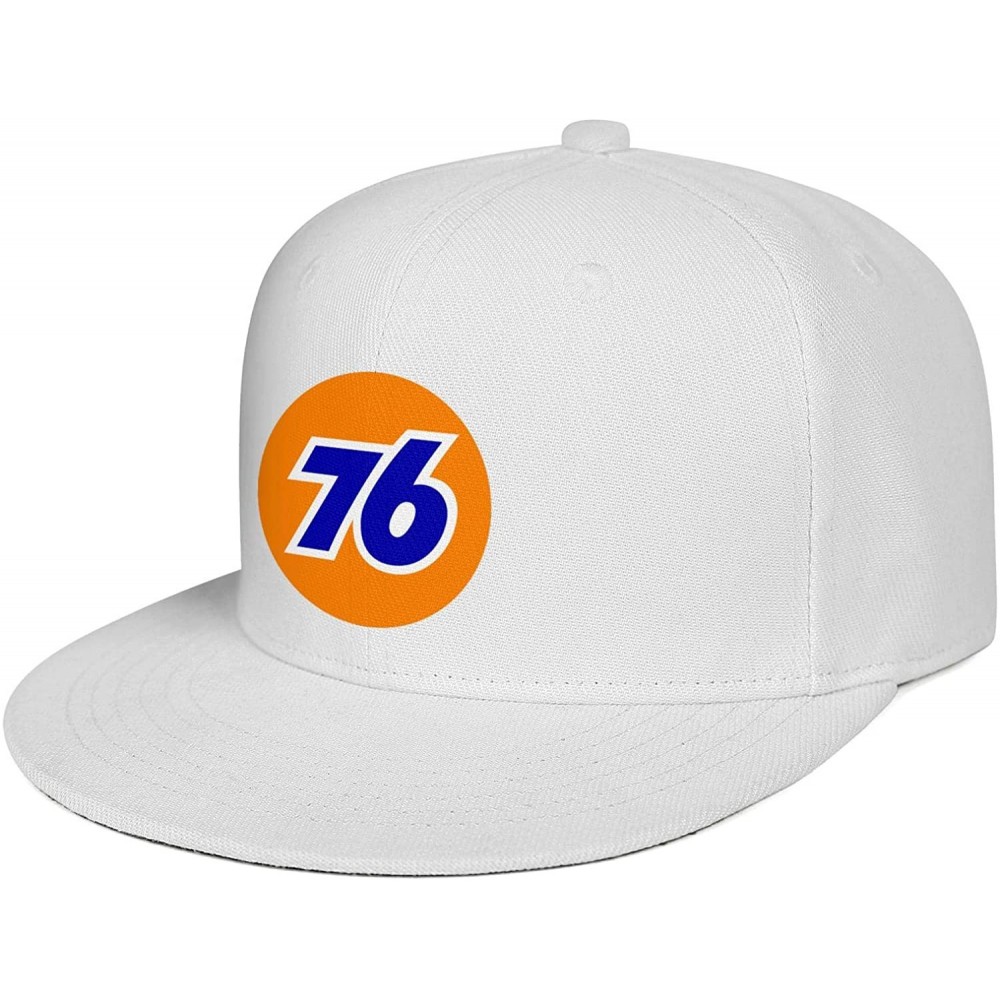 Baseball Caps Men/Women Print One Size Oil Logo Gas Station Plain Hat Flat Brim Baseball Cap - White-57 - CS18WL2CUUQ $14.36