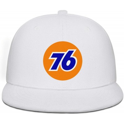 Baseball Caps Men/Women Print One Size Oil Logo Gas Station Plain Hat Flat Brim Baseball Cap - White-57 - CS18WL2CUUQ $14.36