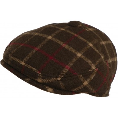 Newsboy Caps Christys of London Milton Heavy Wool Ivy Driver Cap Winter Scally Hat - Brown - CM116KQYCP9 $42.71
