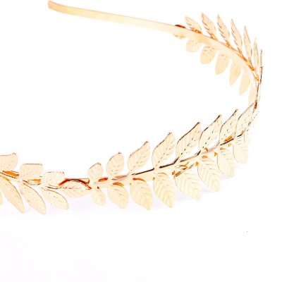 Headbands Greek Goddess Headband Costumes/Gold Leaf Branch Hair Band Crown/Bridal Wedding Headpiece - C018DWW74X6 $8.35