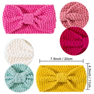 Cold Weather Headbands Headbands Warmers Accessories Scrunchies - Candy Colors - CQ1943CHGKI $10.70