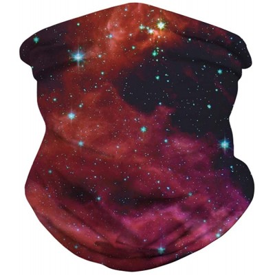 Balaclavas 3D Print Seamless Bandana Multifunctional Headwear Women Men for Dust Wind Sun Protection - Red Galaxy - CF199X6W3...