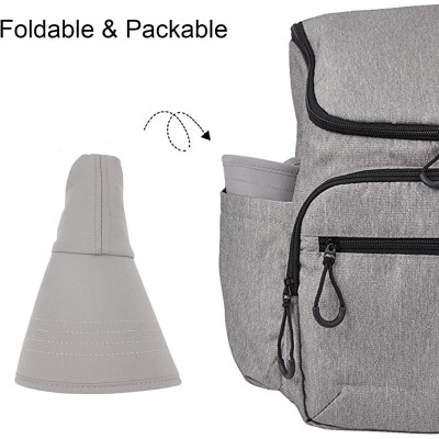 Sun Hats Outdoor Protection Foldable Packable - Light Grey - CY194079UQX $10.41