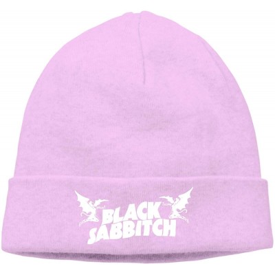 Skullies & Beanies Mens & Womens Black Sabbath Skull Beanie Hats Winter Knitted Caps Soft Warm Ski Hat Black - Pink - CN18KWL...