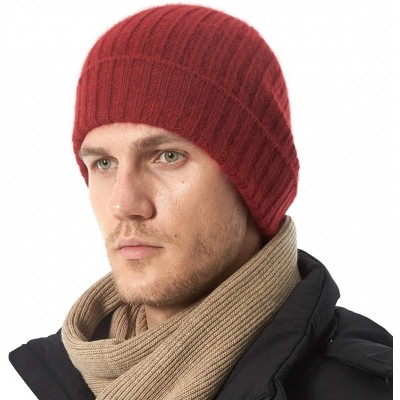 Skullies & Beanies Beanie Hat Warm Soft Winter Ski Knit Skull Cap for Men Women - Tc1ccdb-red - CW18L8IZDHE $7.63