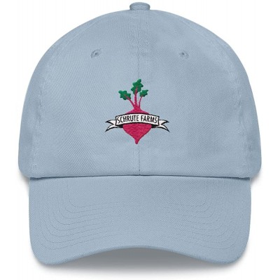 Baseball Caps Schrute Farms The Office Hat Dwight Schrute Beet Farm Embroidered The Office Fan Gift - Light Blue - CU18CIC0Q9...