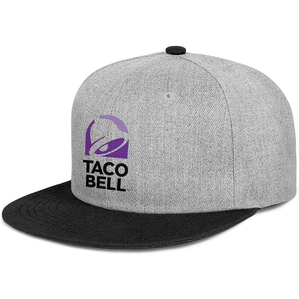 Baseball Caps Caps Adjustable Summer Taco-Bell-Logo- Street Dancing Sun Hats - Black - CA194A0WYGT $31.92