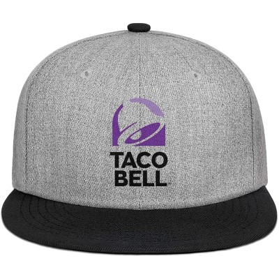 Baseball Caps Caps Adjustable Summer Taco-Bell-Logo- Street Dancing Sun Hats - Black - CA194A0WYGT $31.92