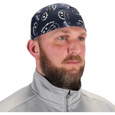 Baseball Caps Chill Its 6630 Skull Cap- Lined with Terry Cloth Sweatband- Sweat Wicking- Navy Western - Navy Western - CH113N...