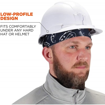 Baseball Caps Chill Its 6630 Skull Cap- Lined with Terry Cloth Sweatband- Sweat Wicking- Navy Western - Navy Western - CH113N...