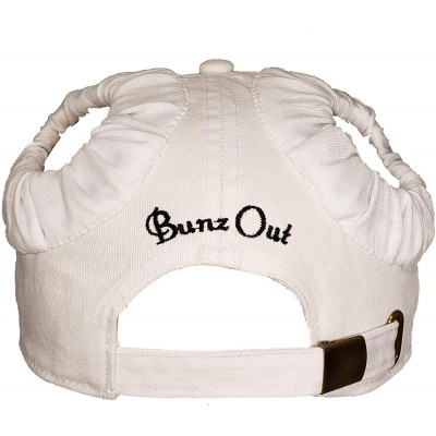 Baseball Caps Spacebuns Pigtails Ponytail Updo Baseball Cap - White - C718UTRTQRU $19.11