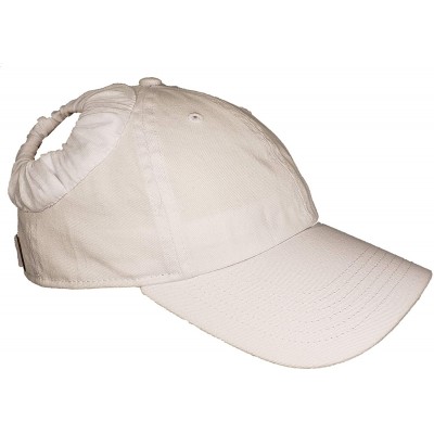 Baseball Caps Spacebuns Pigtails Ponytail Updo Baseball Cap - White - C718UTRTQRU $19.11